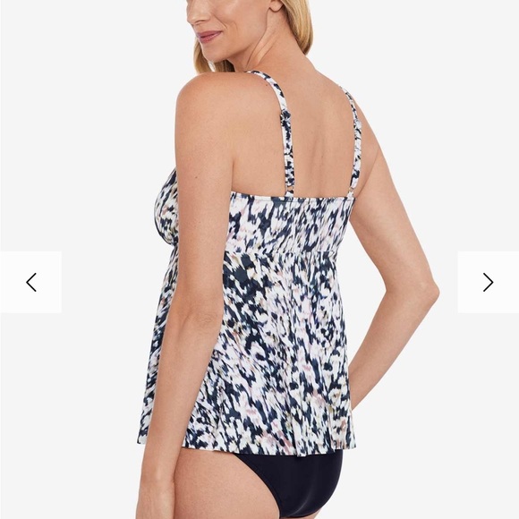 Brand new with tag ShapeSolver Tankini Top Leopard Size 16 - Picture 3 of 4